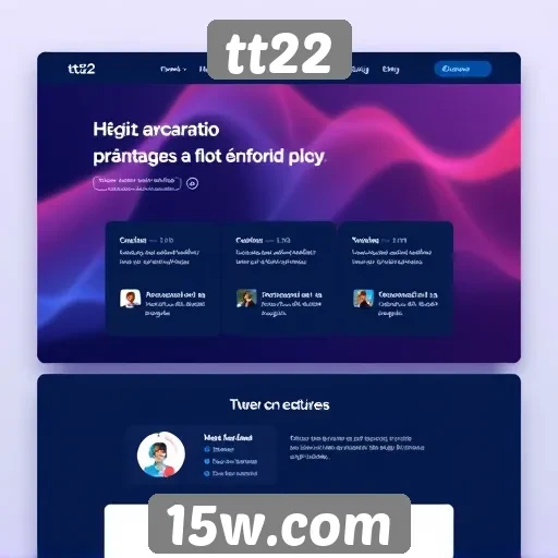 Interface do usuário do site tt22 e sua usabilidade